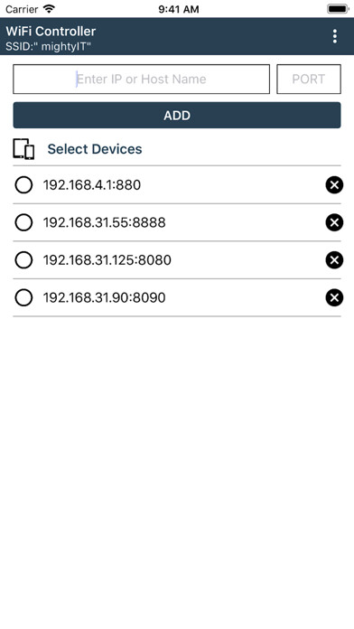 Emulate iPhone app WiFi Controller ESP8266 using MyAndroid