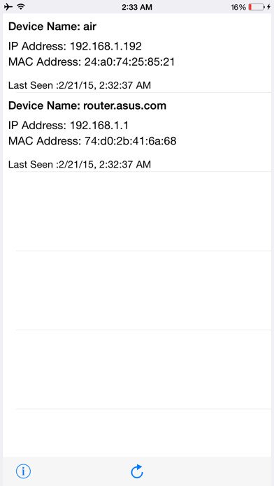 Emulate iPhone app WiFi Device Scanner using MyAndroid Emulate iPhone app WiFi Device Scanner using MyAndroid