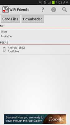 Emulate Android APK WiFi Direct Friends Emulate Android APK WiFi Direct Friends