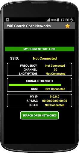 Run android online APK Wifi Open Network Finder from MyAndroid or emulate Wifi Open Network Finder using MyAndroid