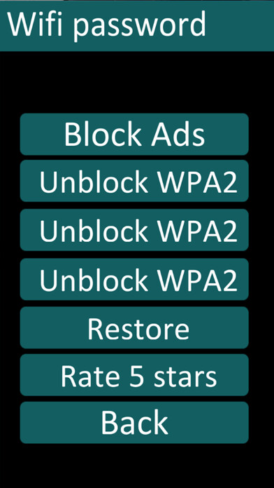 Emulate iPhone app Wifi password 2 using MyAndroid