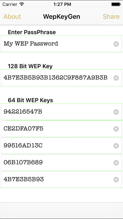 Emulate iPhone app WiFi Password Finder for iPhone and iPad using MyAndroid