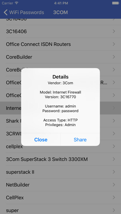 Emulate iPhone app WiFi Password Finder & Viewer using MyAndroid