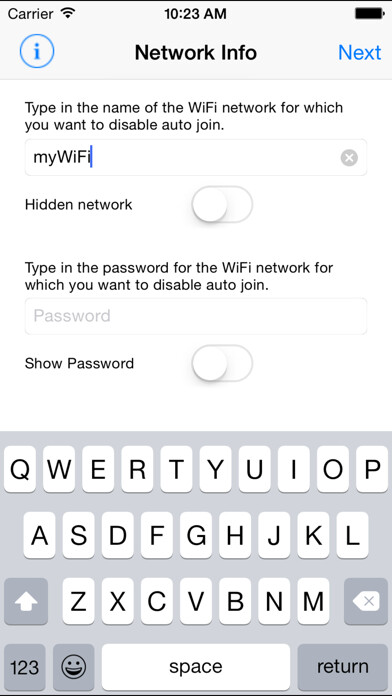 Emulate iPhone app WiFi Priority using MyAndroid