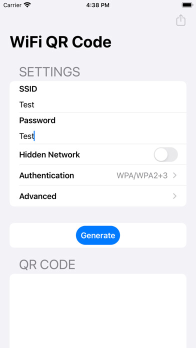 Emulate iPhone app Wi-Fi QR Code using MyAndroid Emulate iPhone app Wi-Fi QR Code using MyAndroid