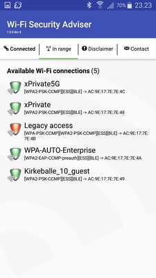 Emulate Android APK Wi-Fi Security Adviser