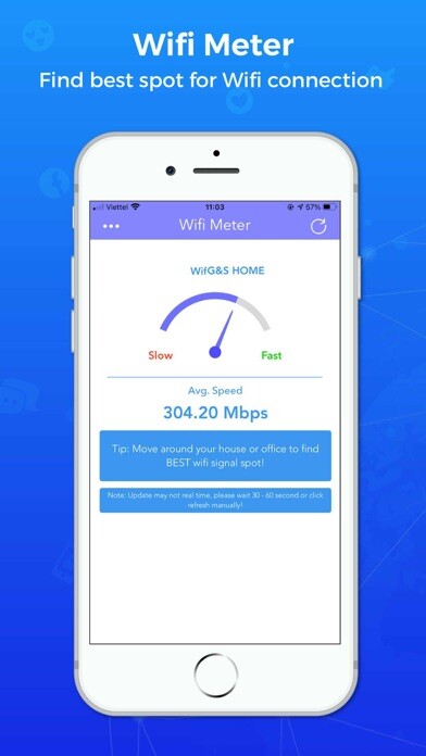 Emulate iPhone app Wifi Signal Meter Pro - No Ads using MyAndroid