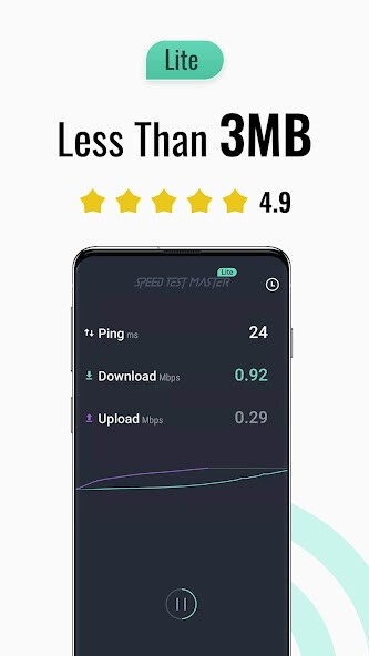 Run android online APK Wifi Speed Test Master lite from MyAndroid or emulate Wifi Speed Test Master lite using MyAndroid