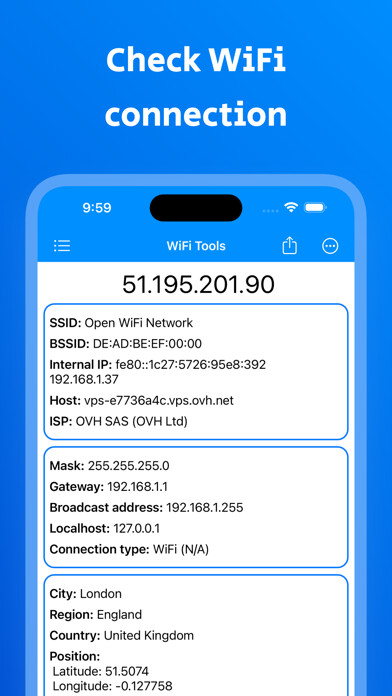 Emulate iPhone app WiFi Tools & Analyzer using MyAndroid Emulate iPhone app WiFi Tools & Analyzer using MyAndroid