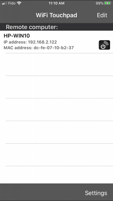Emulate iPhone app WiFi Touchpad for Windows using MyAndroid