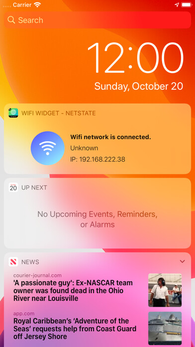 Emulate iPhone app WIFI Widget - NetState using MyAndroid Emulate iPhone app WIFI Widget - NetState using MyAndroid