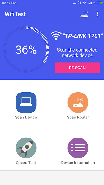 Run android online APK WiFi WPA WPA2 WEP Speed Test from MyAndroid or emulate WiFi WPA WPA2 WEP Speed Test using MyAndroid