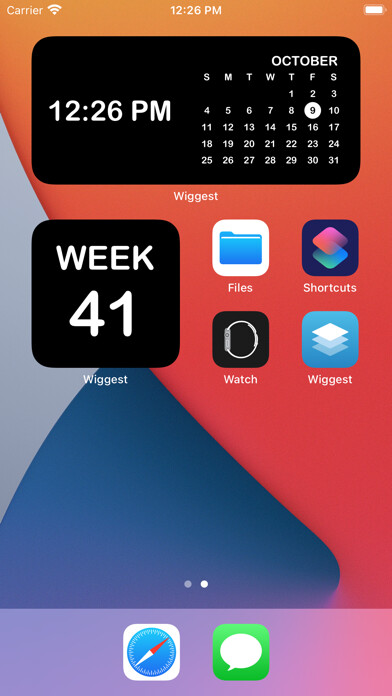 Emulate iPhone app Wiggest -Widgets of Date, Time using MyAndroid Emulate iPhone app Wiggest -Widgets of Date, Time using MyAndroid