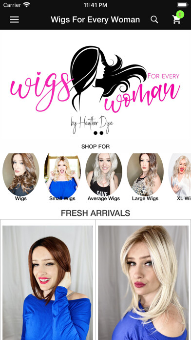 Emulate iPhone app Wigs For Every Woman using MyAndroid