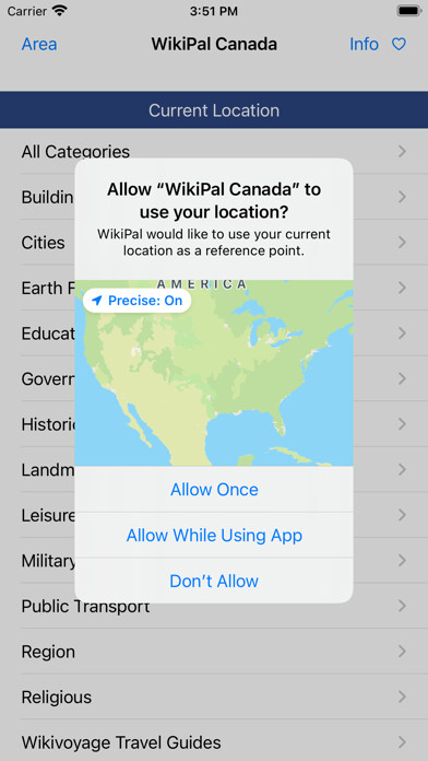 Emulate iPhone app WikiPal Canada using MyAndroid