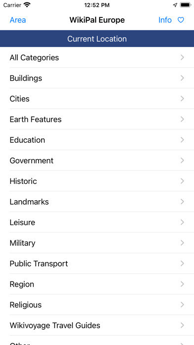 Emulate iPhone app WikiPal Europe using MyAndroid Emulate iPhone app WikiPal Europe using MyAndroid