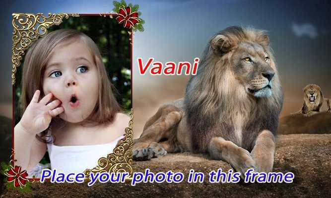 Emulate Android APK Wild animal photo frame effect