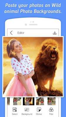 Emulate Android APK Wild Animal Photo Frames - Cut  Paste Editor 2018