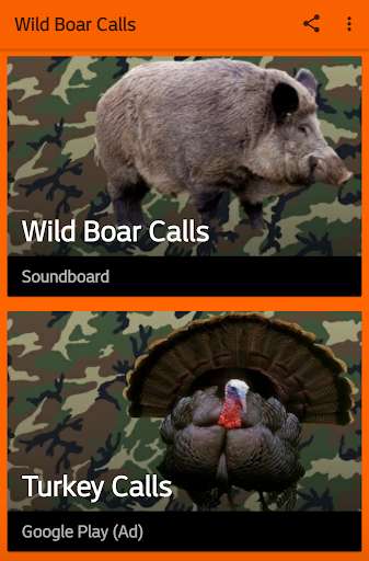 Run android online APK Wild Boar Hunting Calls from MyAndroid or emulate Wild Boar Hunting Calls using MyAndroid Run android online APK Wild Boar Hunting Calls from MyAndroid or emulate Wild Boar Hunting Calls using MyAndroid