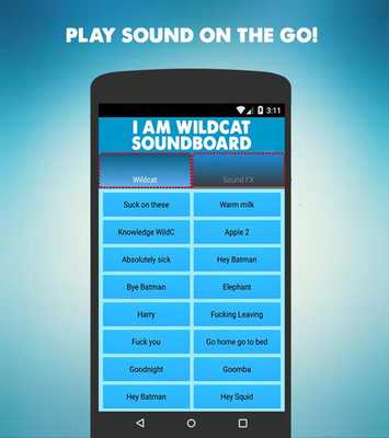 Emulate Android APK Wildcat Soundboard