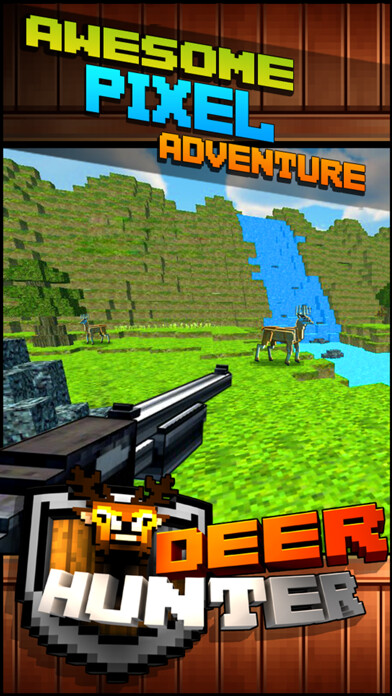 Emulate iPhone app Wild Deer Hunt-ing Survival Pixel World 2016 - Mini Hunter using MyAndroid