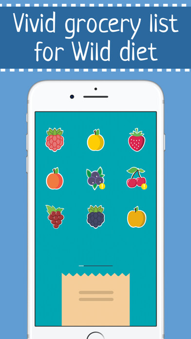 Emulate iPhone app Wild diet Food list for weight loss using MyAndroid
