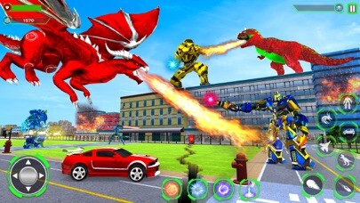 Emulate iPhone app Wild Dino Robot Transform Game using MyAndroid