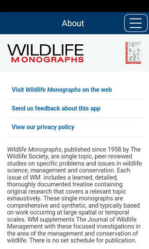 Emulate Android APK Wildlife Monographs Journal