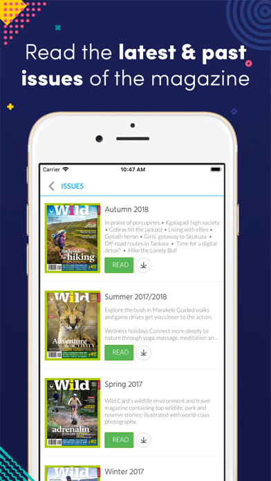 Emulate iPhone app Wild Mag using MyAndroid