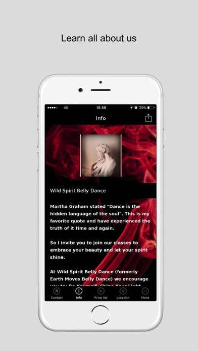 Emulate iPhone app Wild Spirit Belly Dance using MyAndroid