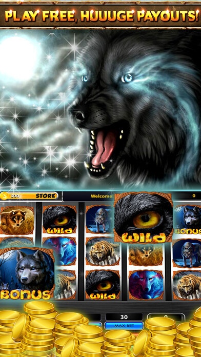Emulate iPhone app Wild Wolf Casino Slots using MyAndroid