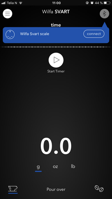 Emulate iPhone app Wilfa Svart using MyAndroid