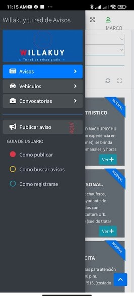 Run android online APK WillakuyApp - tu red de avisos from MyAndroid or emulate WillakuyApp - tu red de avisos using MyAndroid Run android online APK WillakuyApp - tu red de avisos from MyAndroid or emulate WillakuyApp - tu red de avisos using MyAndroid