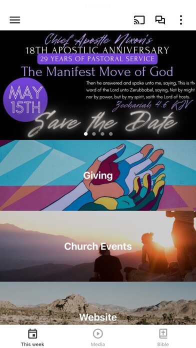 Emulate iPhone app Williams Chapel Church using MyAndroid Emulate iPhone app Williams Chapel Church using MyAndroid