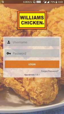 Emulate Android APK Williams Chicken Manager App