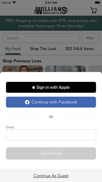 Emulate iPhone app Williams Mercantile using MyAndroid Emulate iPhone app Williams Mercantile using MyAndroid