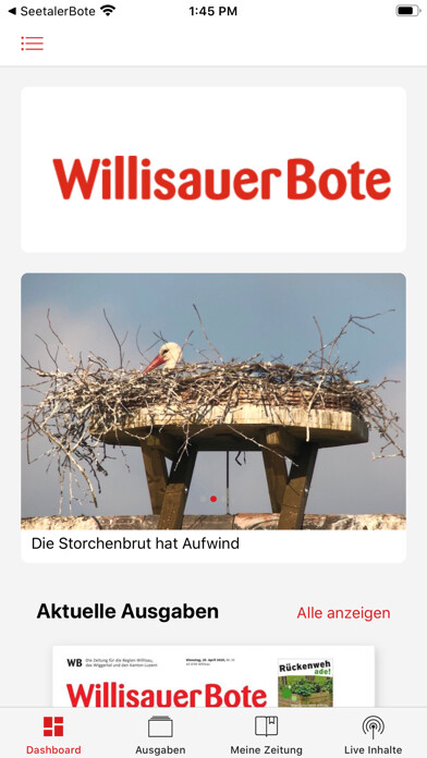 Emulate iPhone app Willisauer Bote - SWS Medien using MyAndroid Emulate iPhone app Willisauer Bote - SWS Medien using MyAndroid