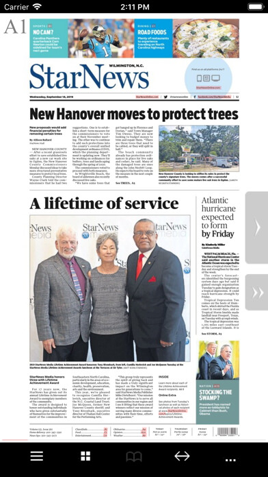 Emulate iPhone app Wilmington Star-News eEdition using MyAndroid