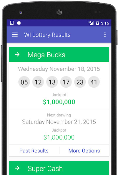 Run android online APK WI Lottery Results from MyAndroid or emulate WI Lottery Results using MyAndroid