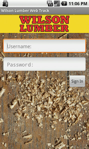 Emulate iPhone app Wilson Lumber Web Track using MyAndroid Emulate iPhone app Wilson Lumber Web Track using MyAndroid
