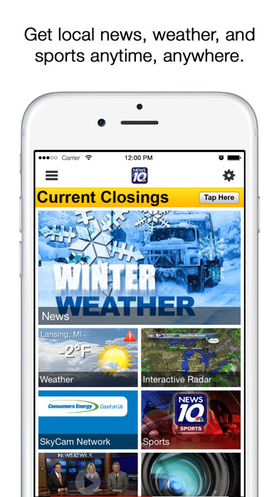 Emulate iPhone app WILX News 10 using MyAndroid
