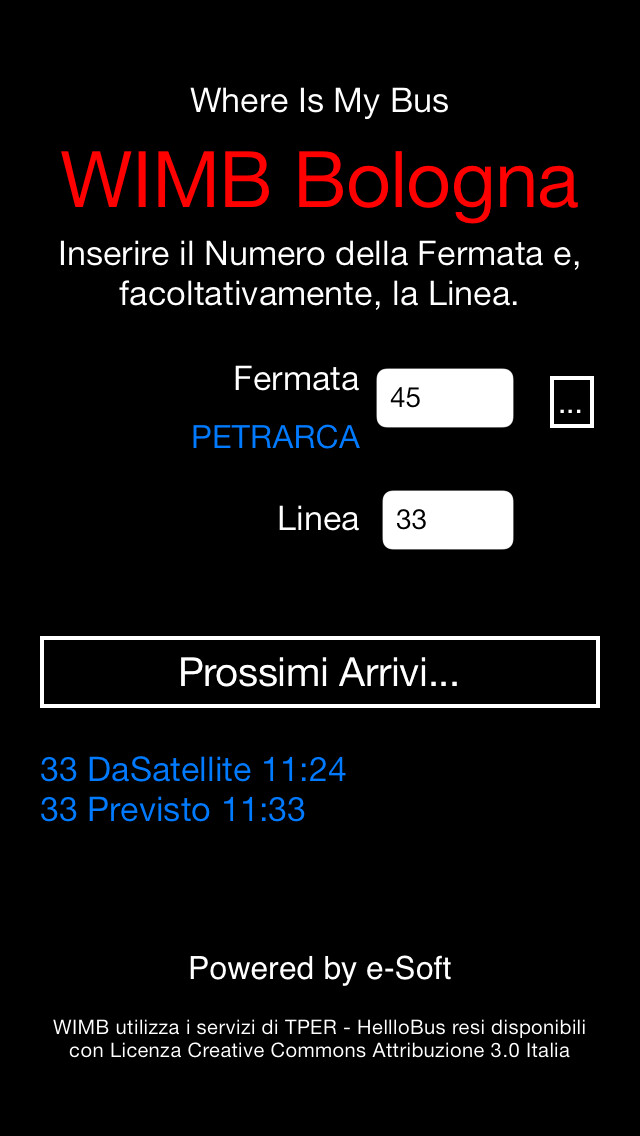 Emulate iPhone app WIMB - Where Is My Bus Bologna using MyAndroid Emulate iPhone app WIMB - Where Is My Bus Bologna using MyAndroid