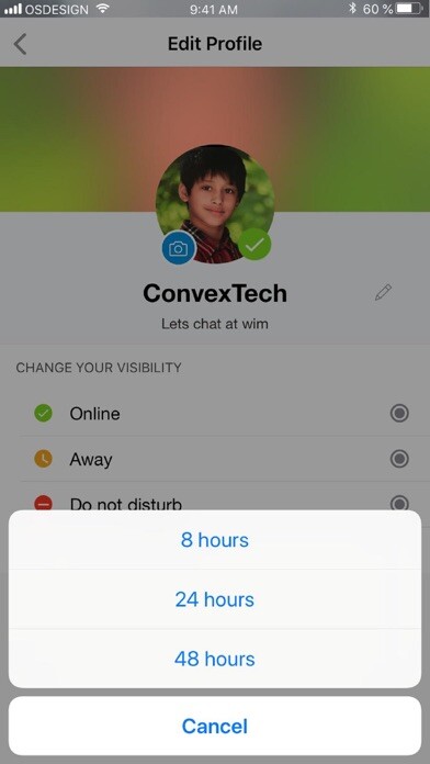 Emulate iPhone app wim messenger using MyAndroid