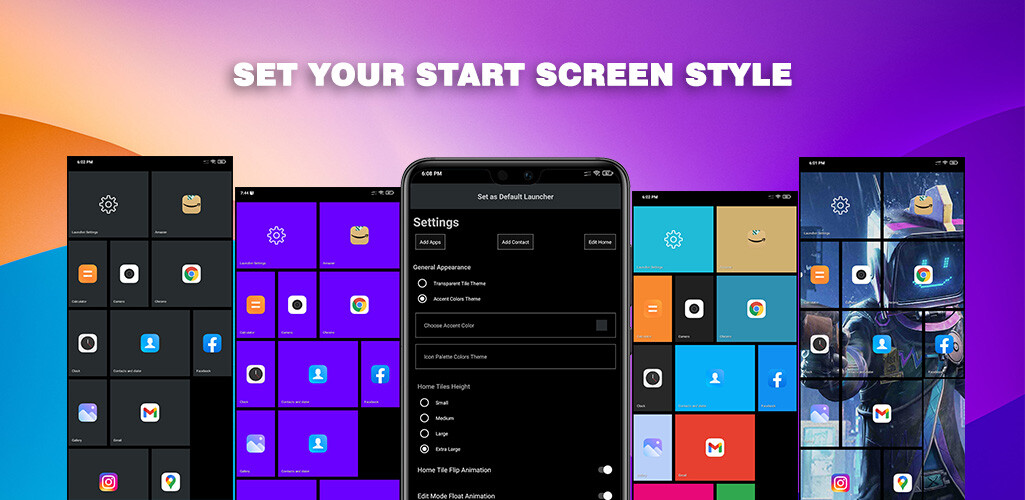 Run android online APK Win 10 Metro xLauncher from MyAndroid or emulate Win 10 Metro xLauncher using MyAndroid