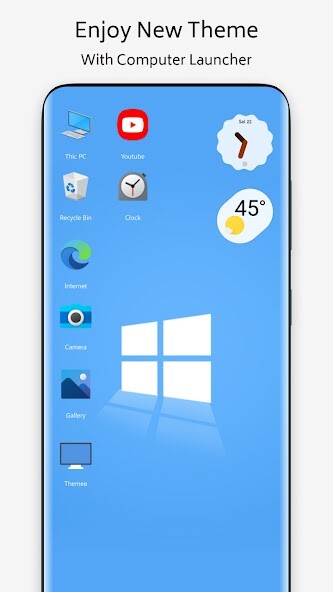 Run android online APK Win 10 theme for launcher from MyAndroid or emulate Win 10 theme for launcher using MyAndroid