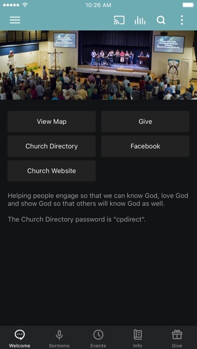 Emulate iPhone app Winchester CP Church using MyAndroid Emulate iPhone app Winchester CP Church using MyAndroid