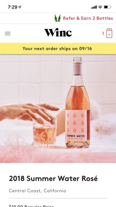 Emulate iPhone app Winc Wines using MyAndroid
