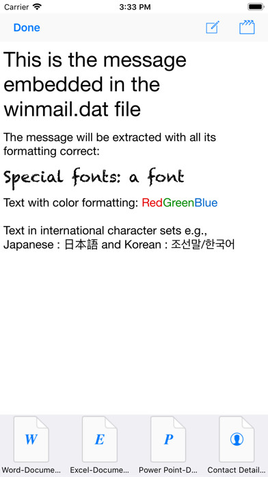 Emulate iPhone app WinDat Opener using MyAndroid