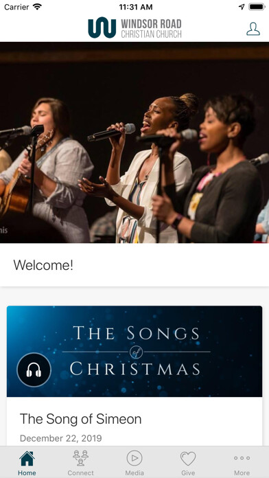 Emulate iPhone app Windsor Road Christian Church using MyAndroid