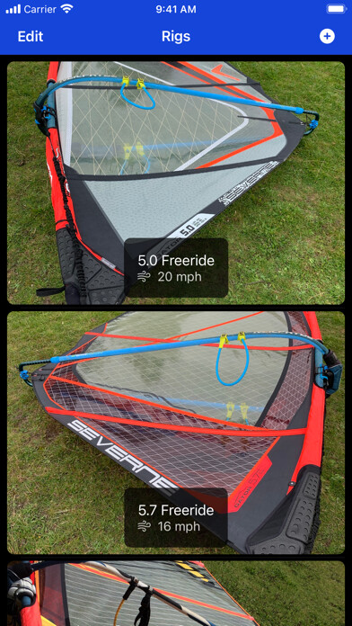 Emulate iPhone app Windsurf Caddy using MyAndroid